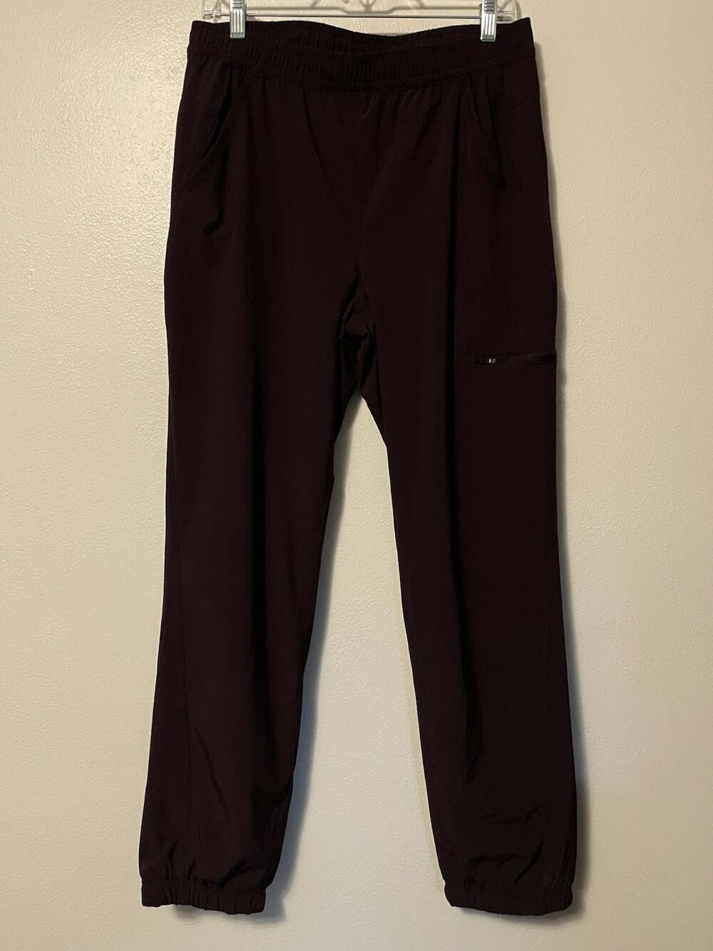 Eddie Bauer Women's Fleece Lined Pants UPF 50+ Functional Pocket Size 8 Purple